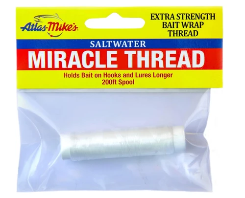 Atlas-Mike's Saltwater Miracle Thread, 200 ft, Clear