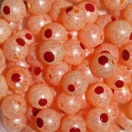 Troutbeads Blood Dot Eggs 6 mm, 20 pk,