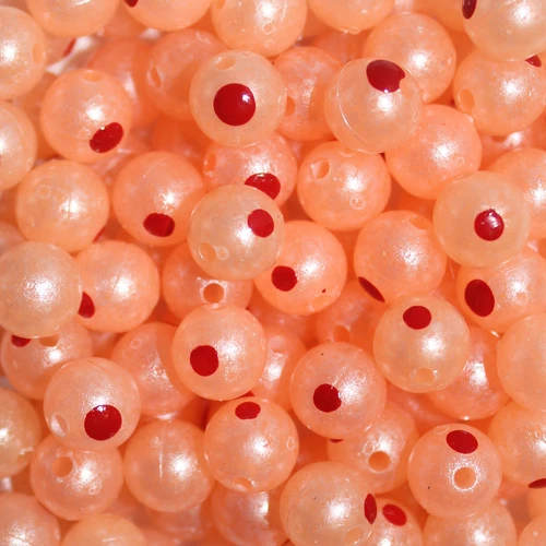 Troutbeads Blood Dot Eggs 8 mm, 15 pk