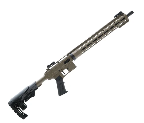 Derya TM22 Flash, 22 LR, Semi-Auto, 18" Barrel, 2 x10 & 2 x15 Rnd Magazines, OD Green