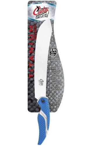 Cuda Butcher Knife, Titanium Bonded, 10"