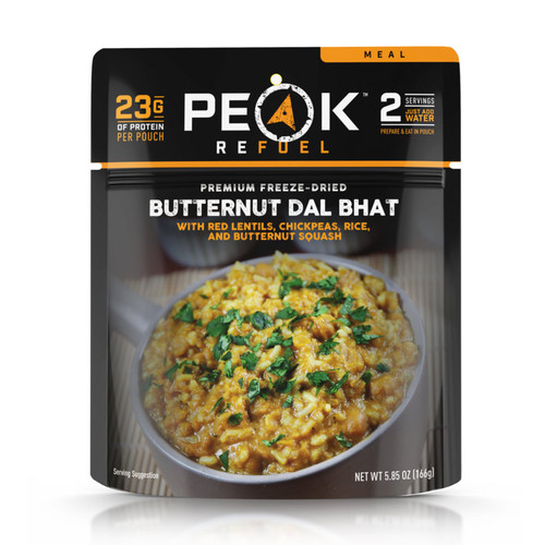 Peak Refuel Pouch, Premium Freeze-Dried, Butternut Dal Bhat