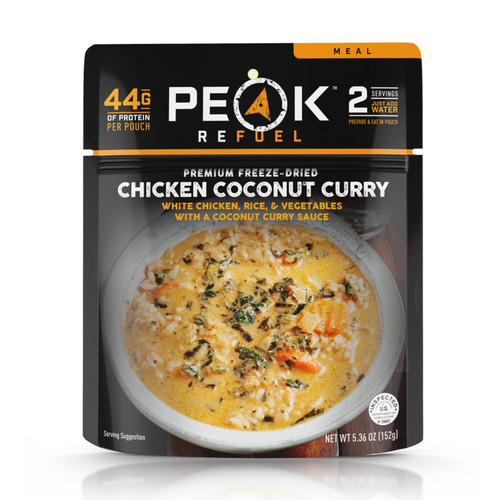 Peak Refuel Pouch, Premium Freeze-Dried, Chicken Coconut Curry Peak Refuel Pouch, Premium Freeze-Dried, Chicken Coconut Curry