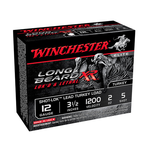 Winchester Elite, Long Beard XR, Turkey, 12 Ga, 3.5", 2 oz, 5 Shot 