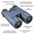 Bushnell H2O Binoculars, Roof Prism, 8 x 42, Dark Blue