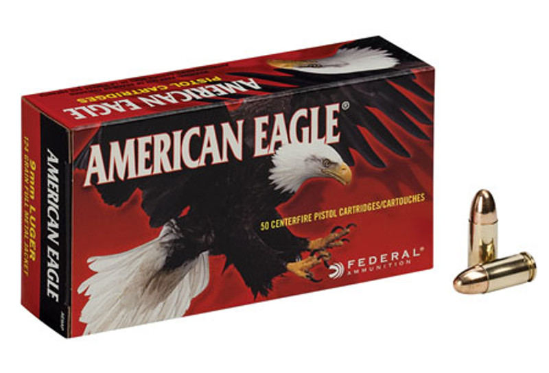 Federal American Eagle, 9mm, 115 Gr, FMJ