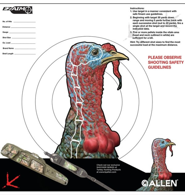 allen-ez-aim-turkey-target-12-x-12-6-pk for Free Printable Turkey Head Targets Allen EZ Aim Turkey Target, 12 x 12