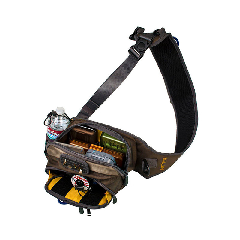 Allen Company Cedar Creek Fly Fishing Sling Pack, Fits up to 4 Tackle/Fly  Boxes, Green