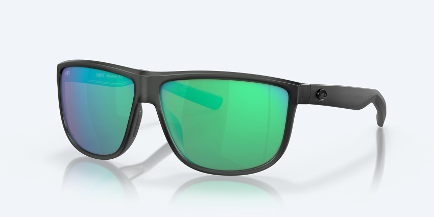 Costa Sunglasses, Rincondo, Matte Smoke Crystal w/ Green Mirror