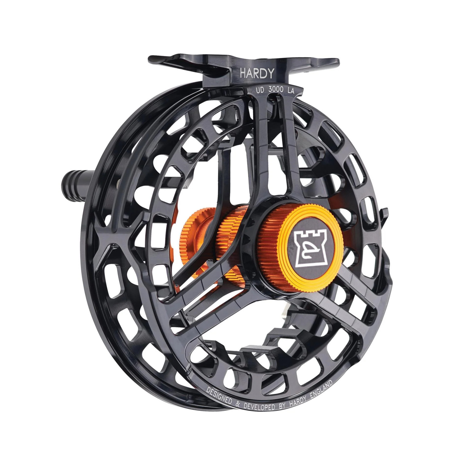 Hardy Ultradisc UDLA 7000 Fly Reel w/ Case, 6/7/8 wt, Black/Orange