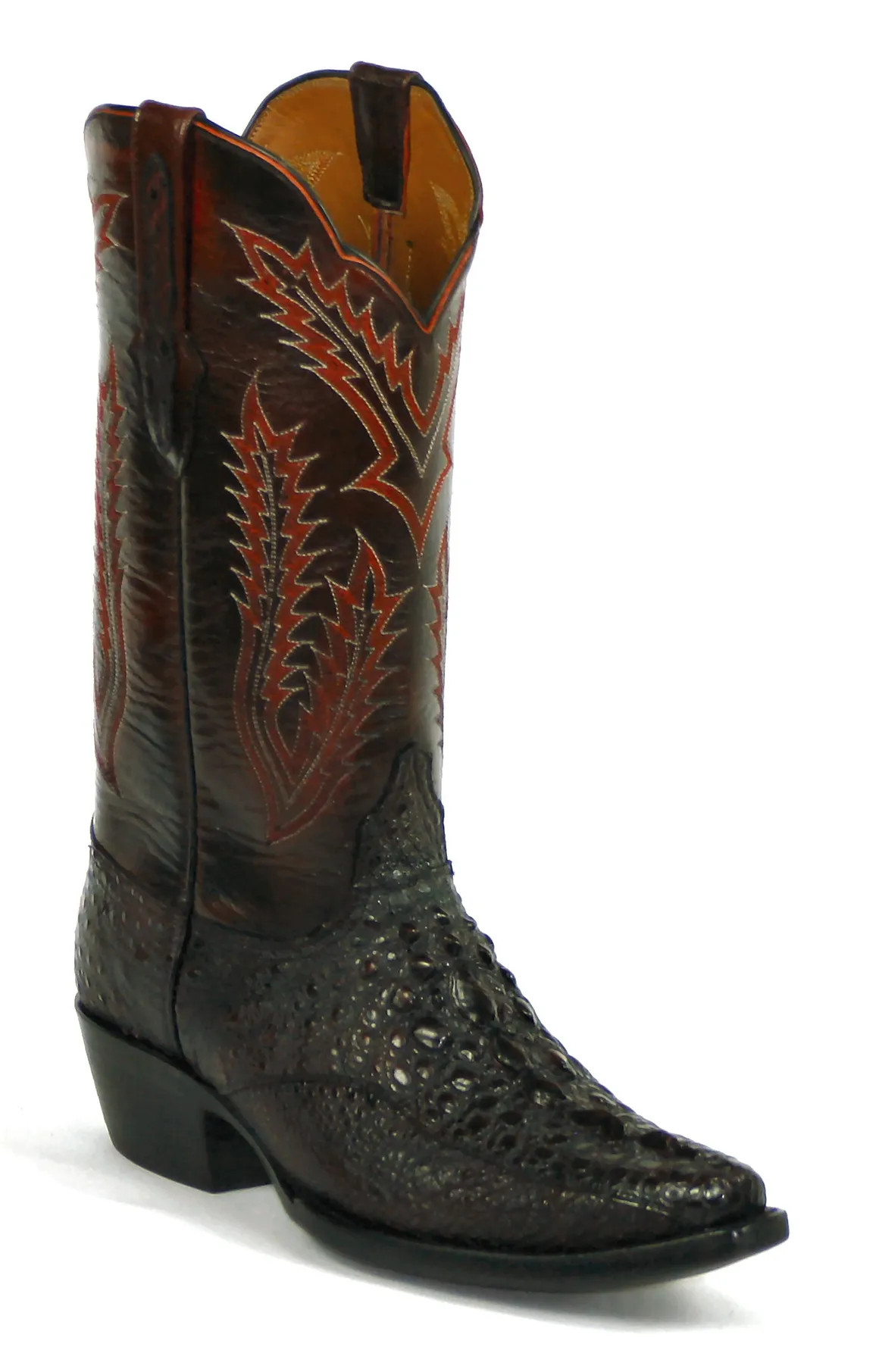 Black Jack Snapping Turtle Tail Cowboy Boots - Tim's Boots