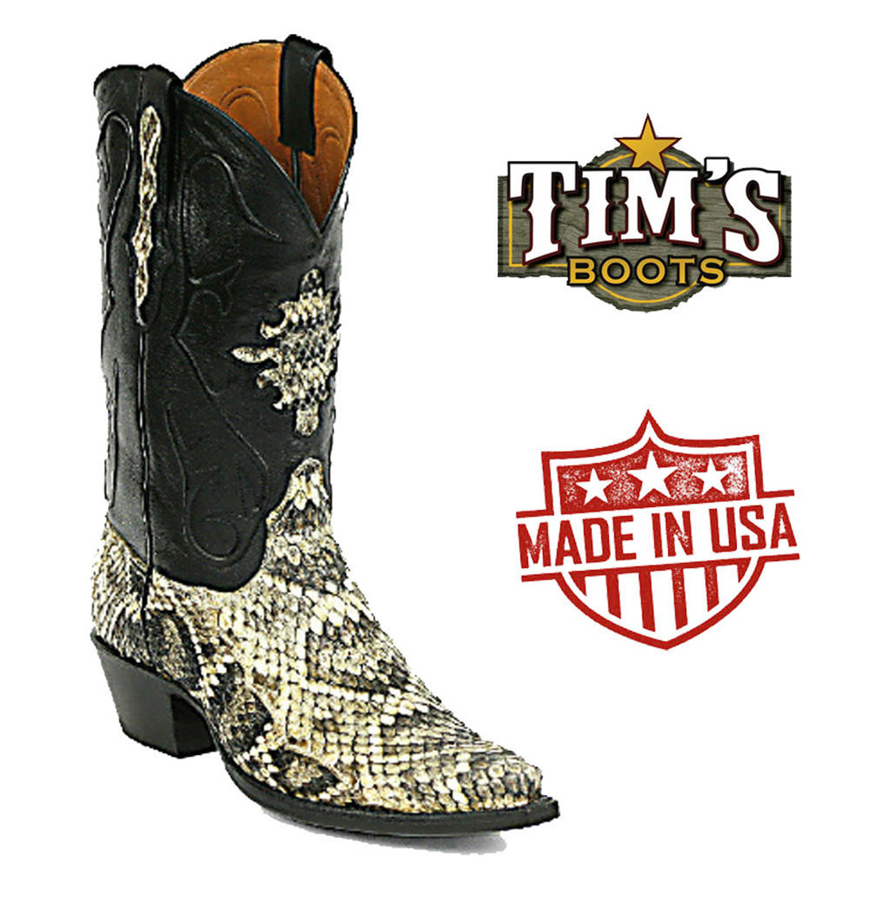 Eastern diamondback sales rattlesnake boots