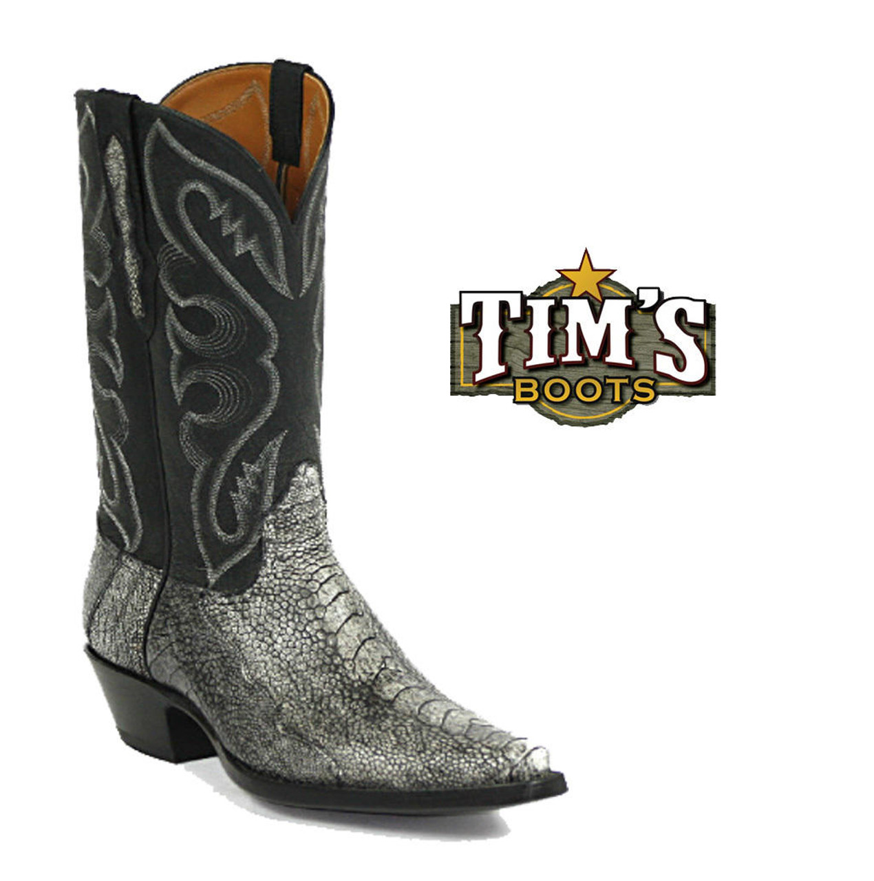 Kangaroo leather sales cowboy boots