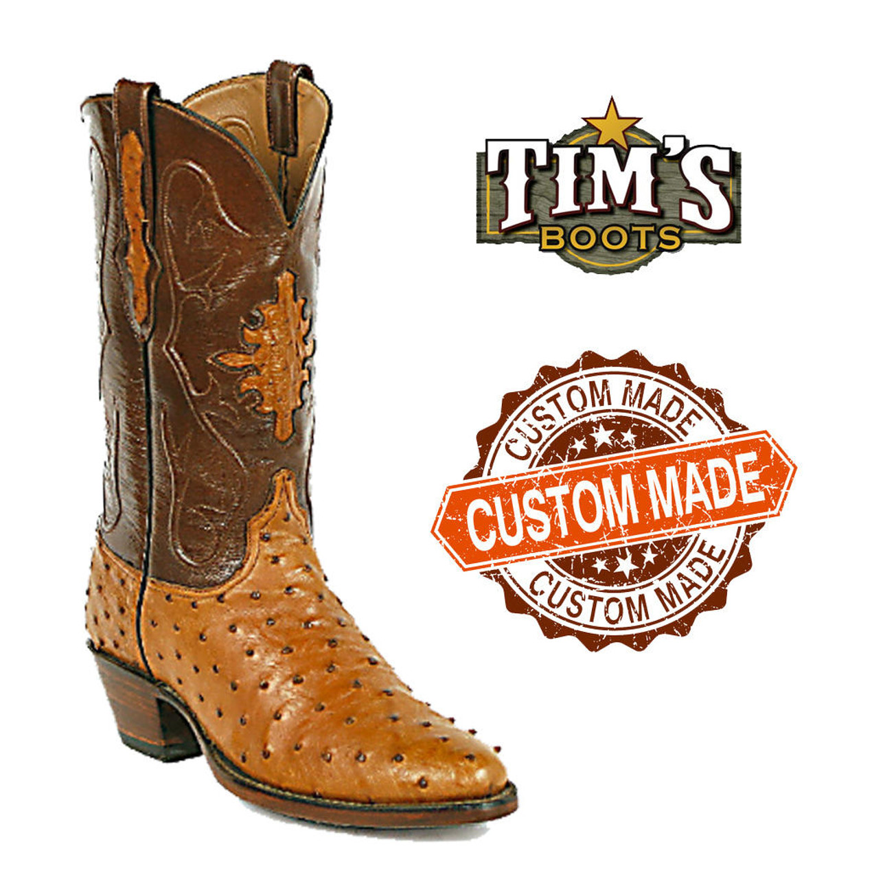 used ostrich cowboy boots