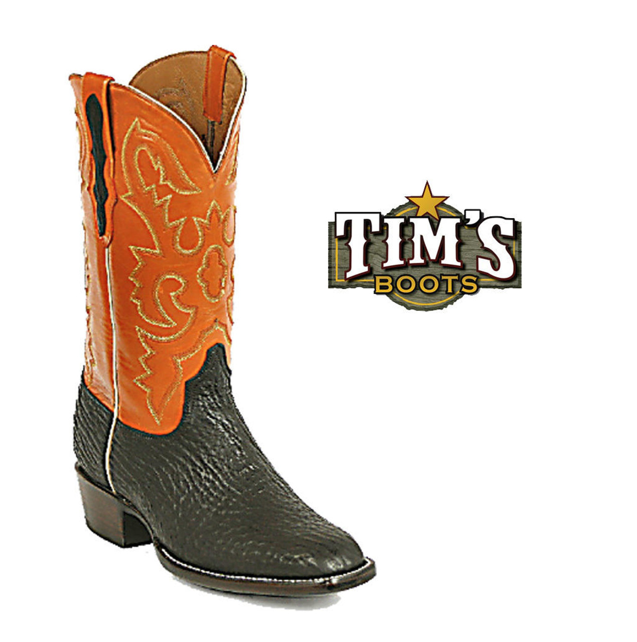 Shark Skin Cowboy Boots - Made in America by Black Jack