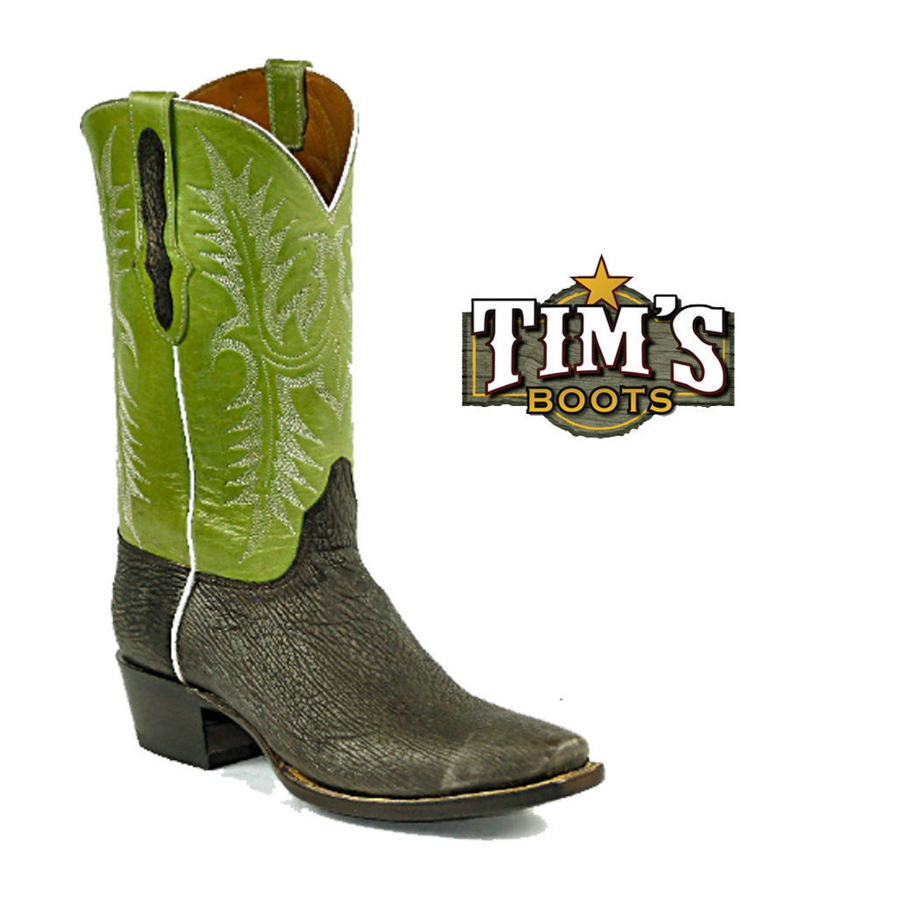 shark skin cowboy boots mens