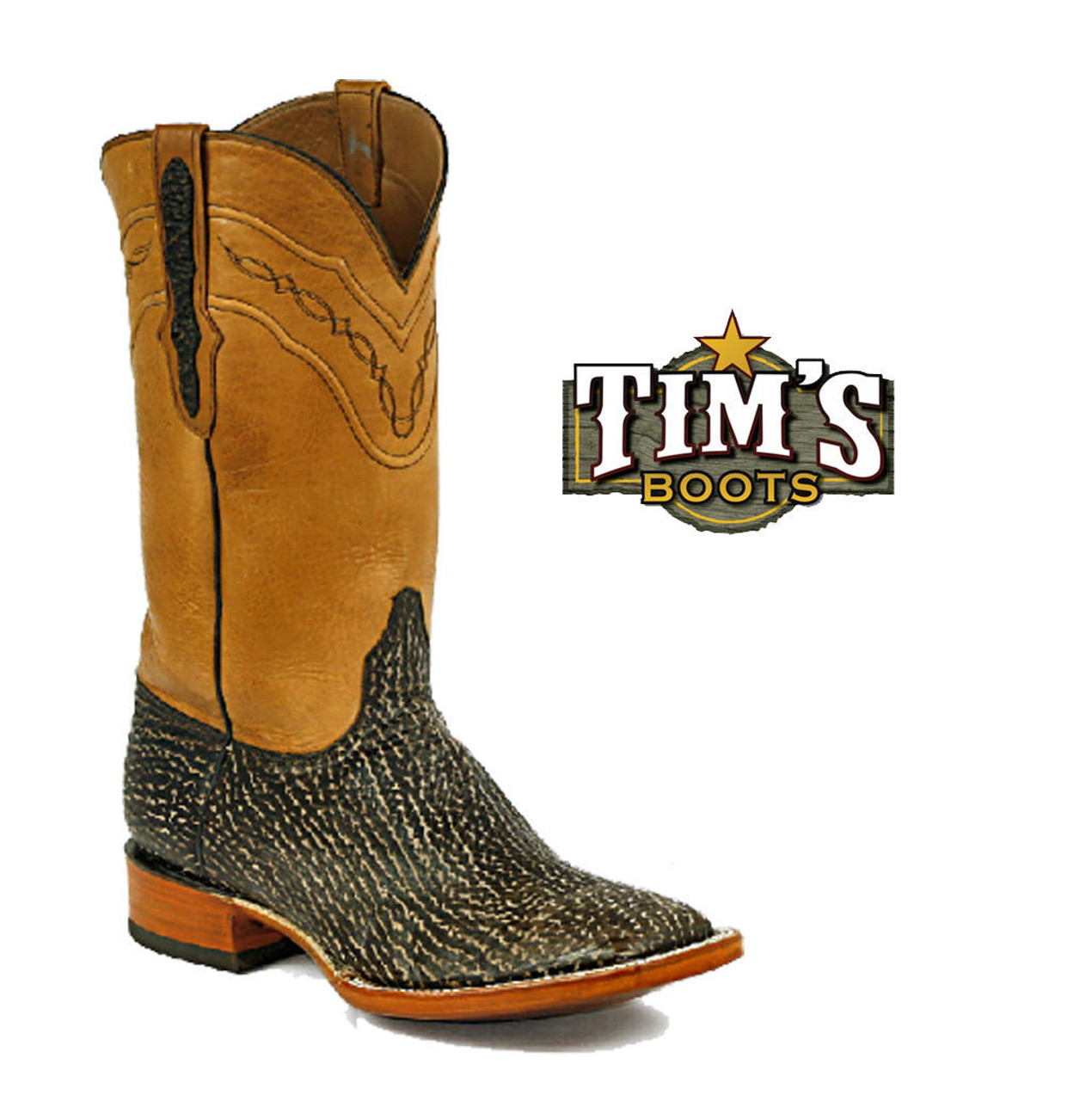 Shark Skin Cowboy Boots - by Black Jack Made in America