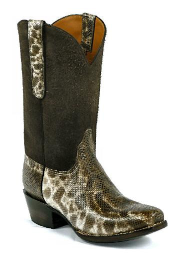 snake boots black