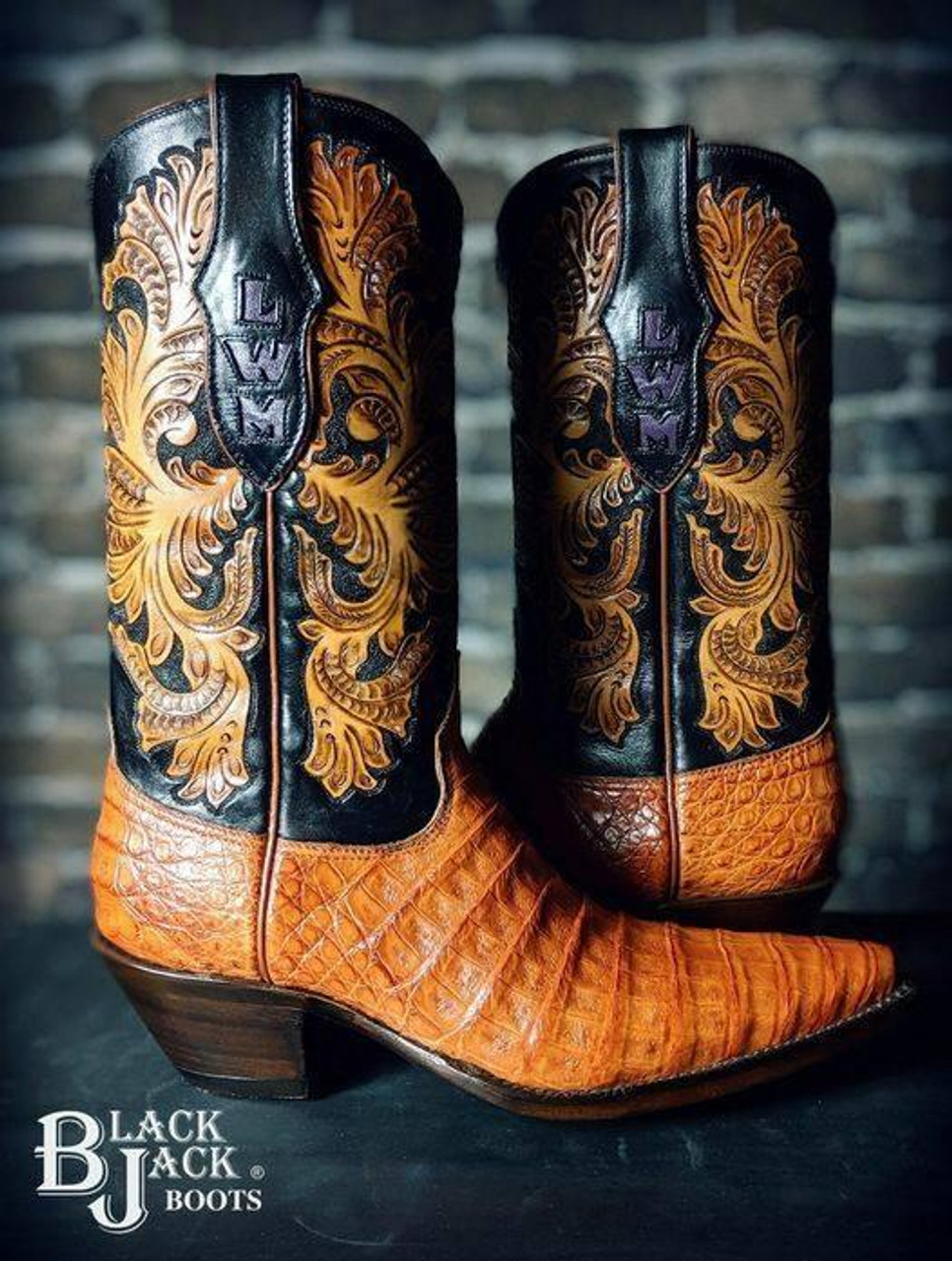 tooled boots