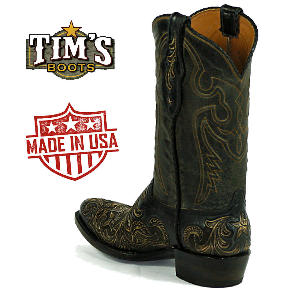 Black Jack Handtooled & Painted HT-309 - Tim's Boots