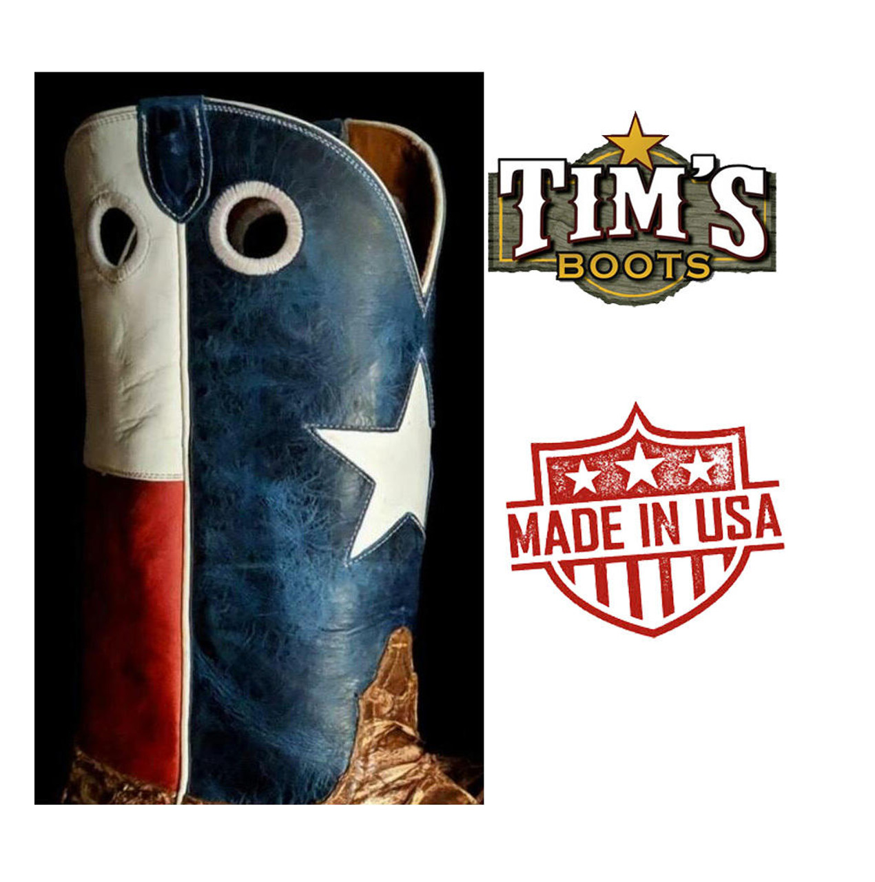 Texas Flag Tops - Tim's Boots