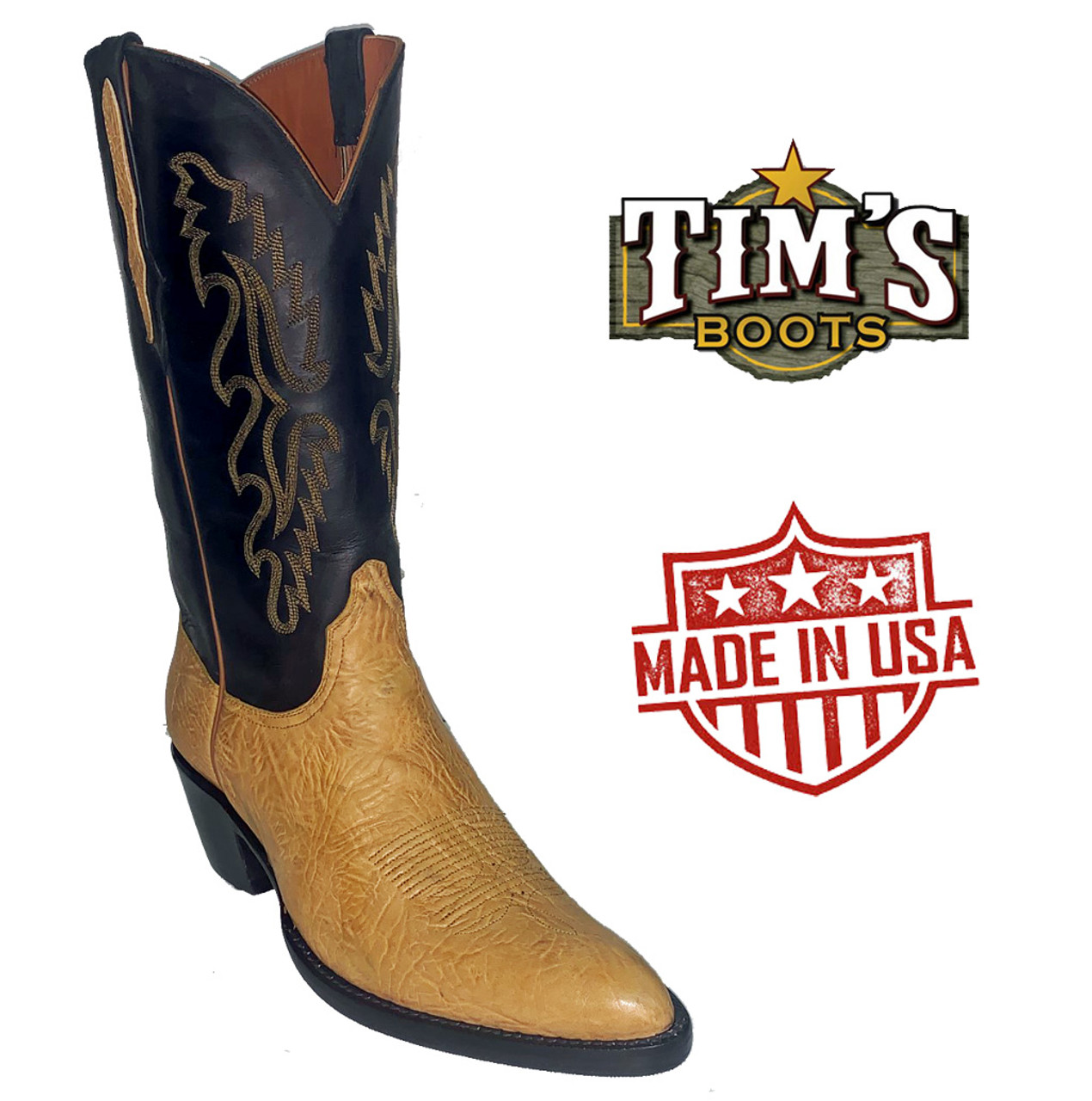 Black and tan sales cowboy boots