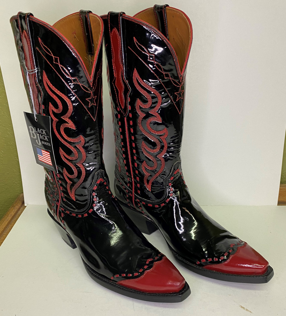 Black Jack Red and Black Patten Leather 9.5D - Tim's