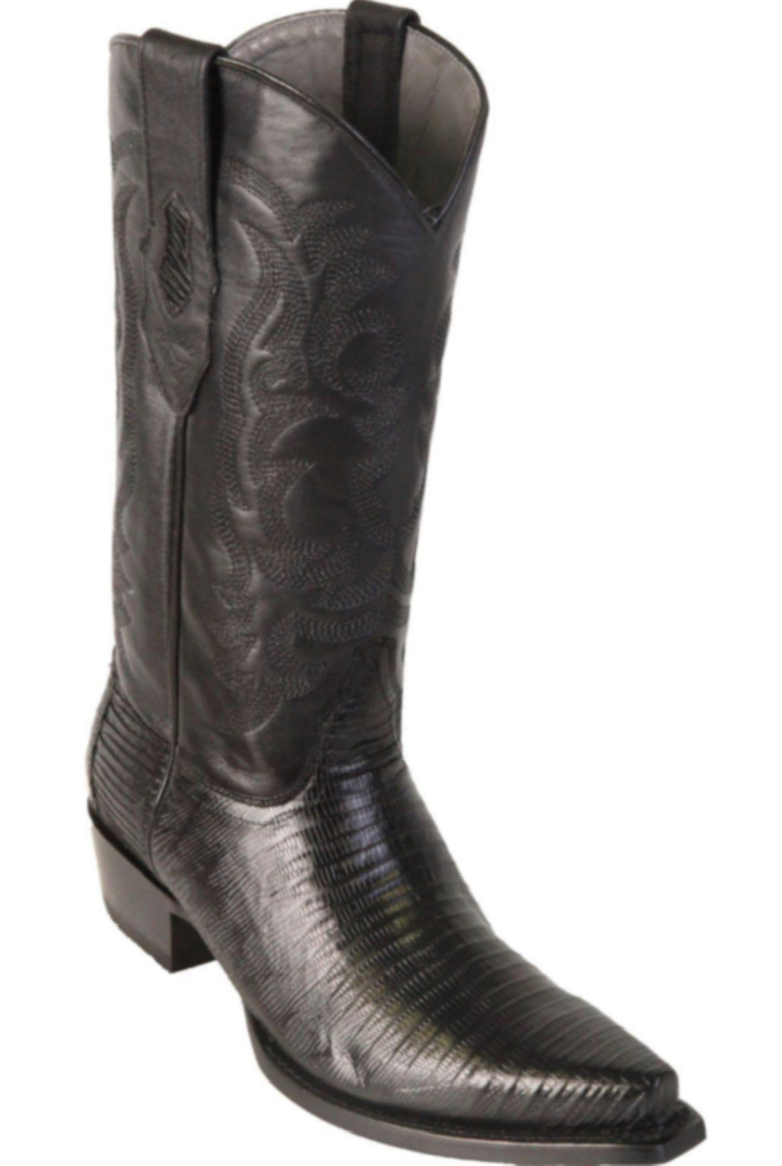 TENDERLOIN スカジャン Los Altos Mens Black Cherry Lizard Boots J-Toe