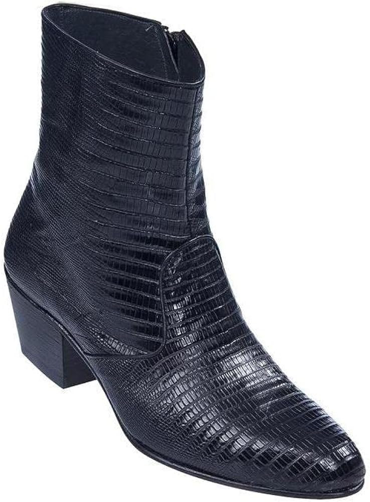 Los Altos Teju Lizard Zipper Boots - Tim's Boots