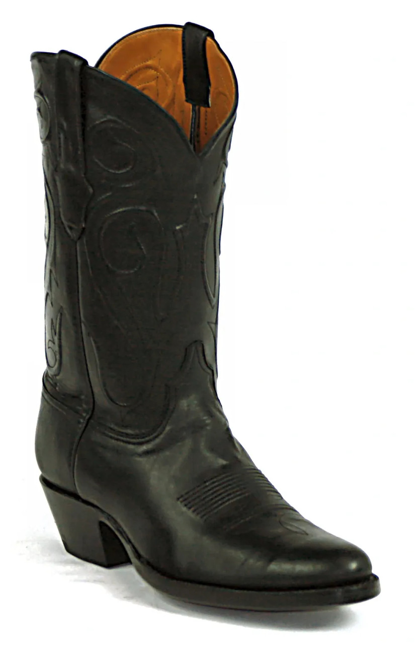 ブラックジャックBlackJackBoot24 アメリカ テキサス製ハンドメイド Black Jack Black Ranch Hand Boots - Tim's Boots