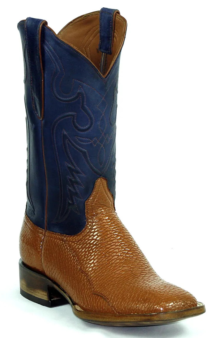 Black Jack Cognac Beaver Tail Cowboy Boots - Tim's Boots