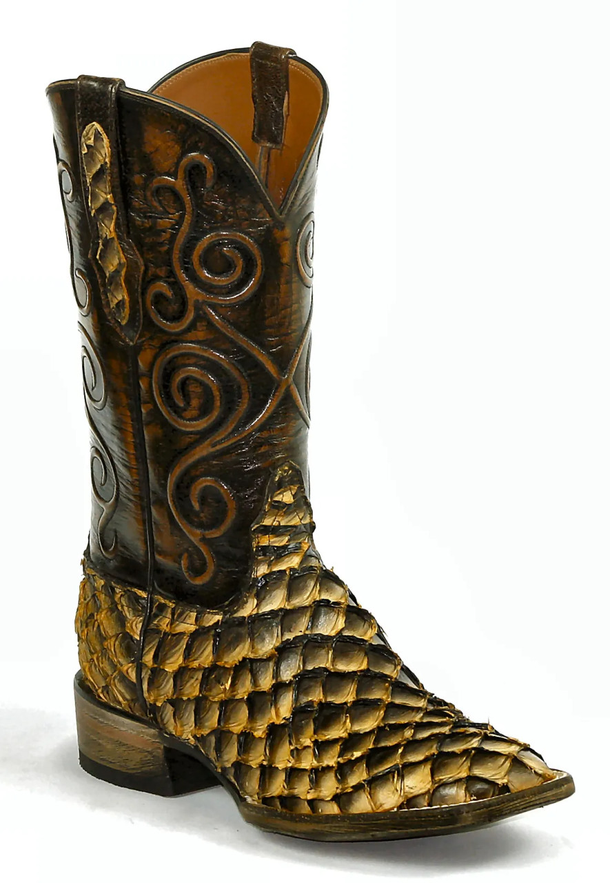 Pirarucu Fish Cowboy Boots by Black Jack Boots - Main Image