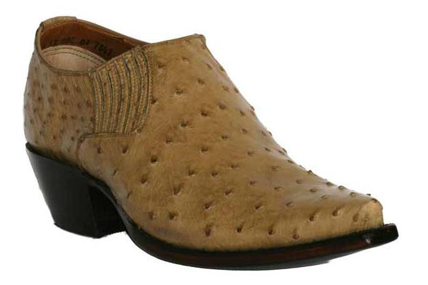 Black Jack Ostrich Shoe Boots