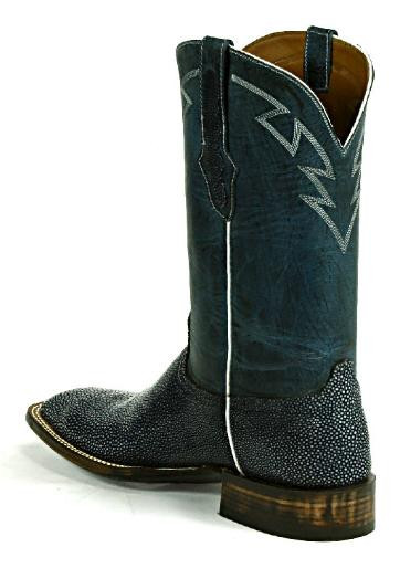 American Made Sanded Stingray Boots with Tribal collar stitch