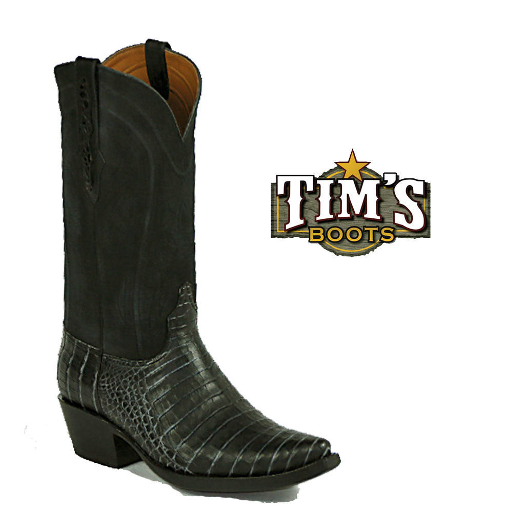 Black Jack Caiman Hornback Cowboy Boots