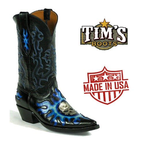 Black Jack Handtooled & Painted HT-309 - Tim's Boots