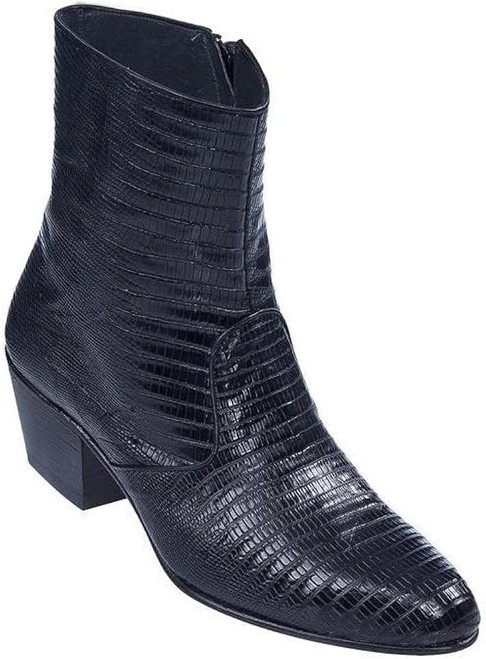 Los Altos Teju Lizard Zipper Boots