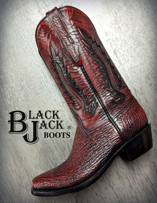 Black Jack Black Cherry Shark Boots