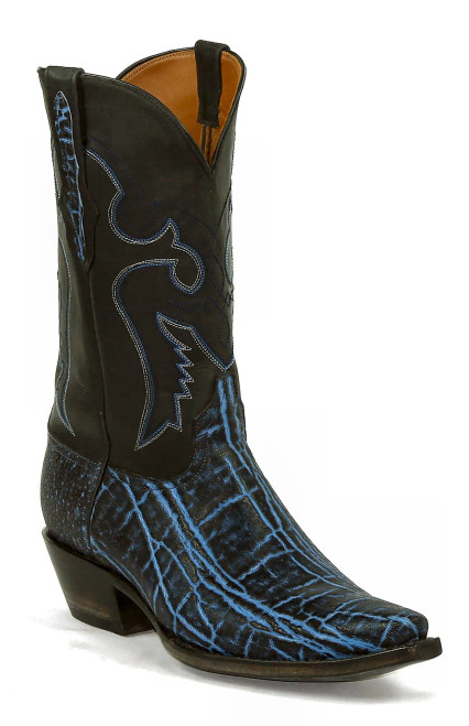 Black Jack Camel-Nubuck Denim - Tim's Boots