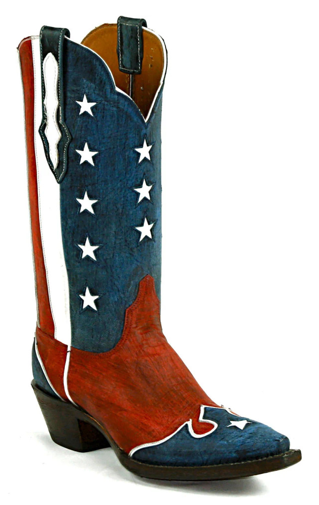 Black Jack Patriotic Design Tim's Boots