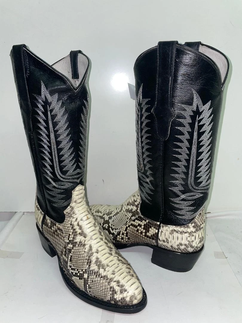 Cowtown Python Western Boots - W Toe