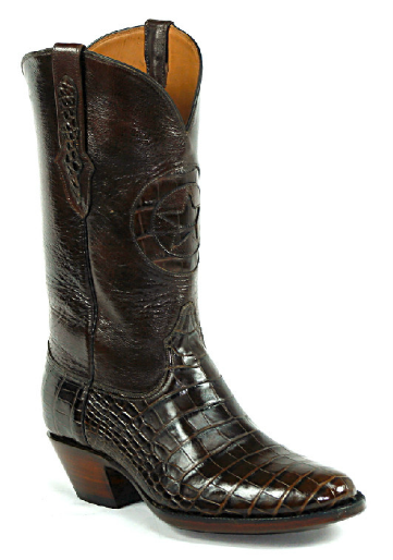 horned back alligator boots