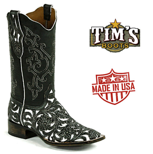 Black Jack Hand Tooled HT-1400 - Tim's Boots