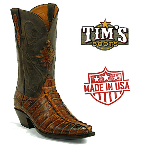 Black Jack Alligator Tail-Burnished Cigar - Tim's Boots