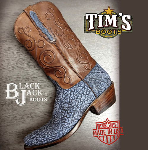 Black Jack Safari Blue Elephant - Tim's Boots