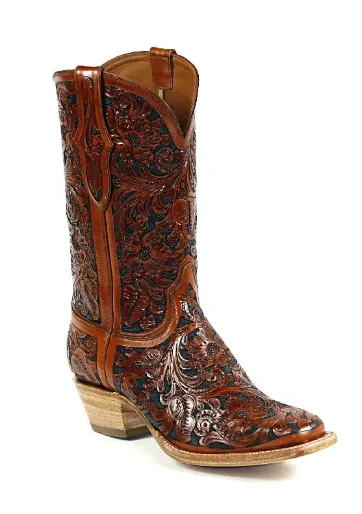 Black Jack Full Hand Tooled Style #129 - Tim's Boots