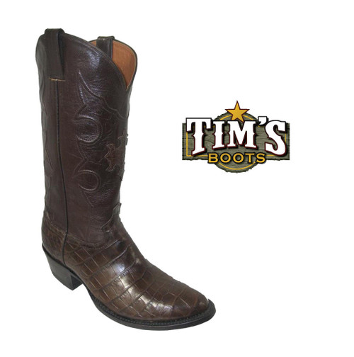 Custom made exotic Croc boots with matching belt Custom Made Exotic Boots! – Lagarto Boots Western Wear  main image 2