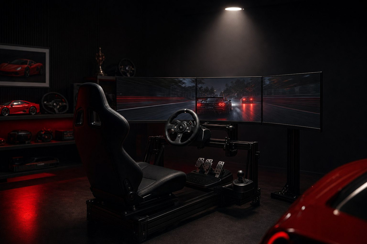 Full driving setup mounted on rig