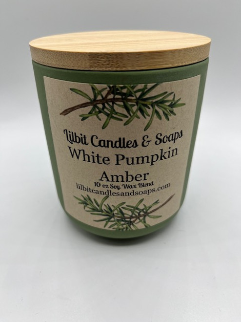 White Pumpkin Amber 12 oz Ceramic Candle Jar with Bamboo Lid. Our White Pumpkin Amber candle is a gorgeous, upscale fall scent. This wonderful Pumpkin Scent begins with white pumpkins, coconut and red berries. The heart of this is spicy cinnamon and clover along with amber and to finish this scent off with cedar, sandalwood and sweet vanilla. Again, another great Fall seller for us. Our new candle jars are durable, stylish and long lasting. The bamboo lid provides an eco-friendly touch and adds a natural element. We are offering this candle in both a wood wick and a cotton wick.
Our handmade candles make great grab and go gifts for birthdays, bridal, baby showers, teachers, housewarming, workmates, hairdressers, a thank you, Holidays and more! Choose from one of our many options. They are sure to make anyone happy! Tell us if you would like us to include a message of your choice if you are sending it out as a gift! White Pumpkin Amber 12 oz Ceramic Candle Jar with Bamboo Lid. Our White Pumpkin Amber candle is a gorgeous, upscale fall scent. This wonderful Pumpkin Scent begins with white pumpkins, coconut and red berries. The heart of this is spicy cinnamon and clover along with amber and to finish this scent off with cedar, sandalwood and sweet vanilla. Again, another great Fall seller for us. Our new candle jars are durable, stylish and long lasting. The bamboo lid provides an eco-friendly touch and adds a natural element. We are offering this candle in both a wood wick and a cotton wick.
Our handmade candles make great grab and go gifts for birthdays, bridal, baby showers, teachers, housewarming, workmates, hairdressers, a thank you, Holidays and more! Choose from one of our many options. They are sure to make anyone happy! Tell us if you would like us to include a message of your choice if you are sending it out as a gift!