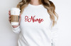 Crewneck sweatshirt for a nurse, lifestyle photo